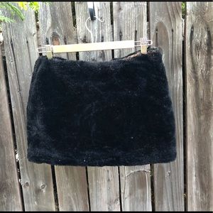 Black fluffy skirt